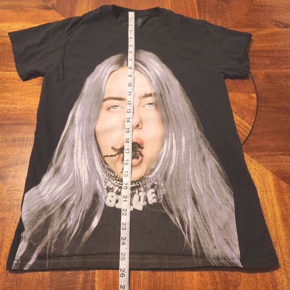 Billie Eilish Black Spider Band Shirt Size Small - Picture 3 of 6